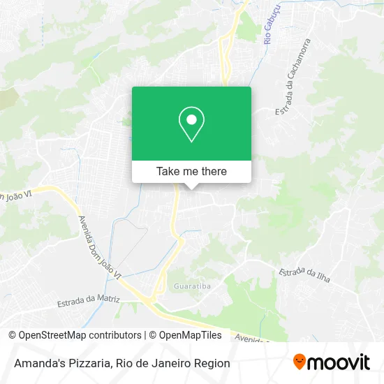 Amanda's Pizzaria map