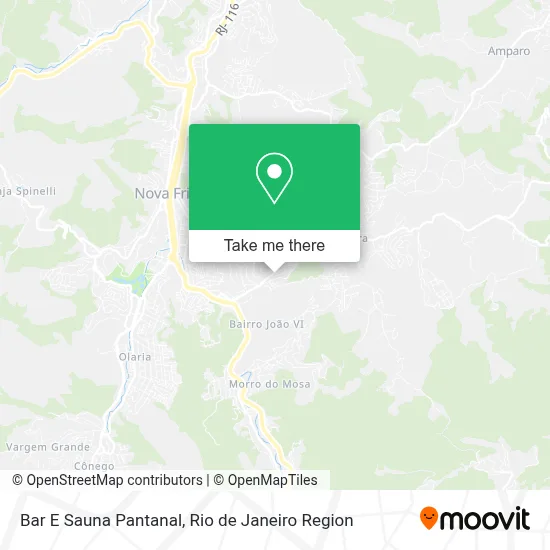 Bar E Sauna Pantanal map