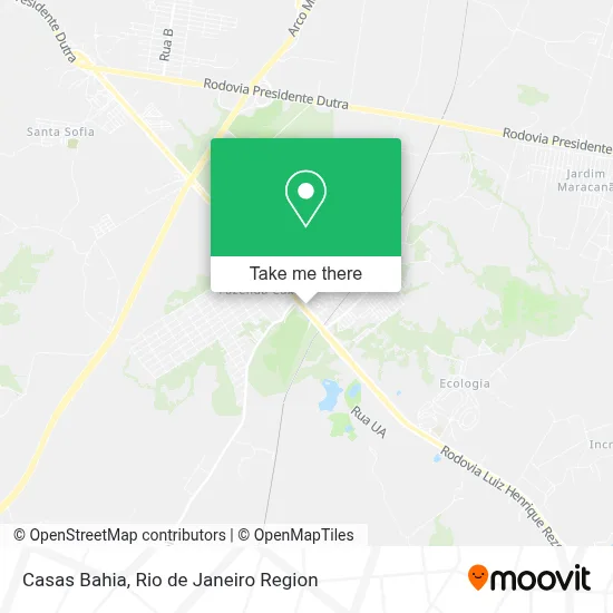 Casas Bahia map