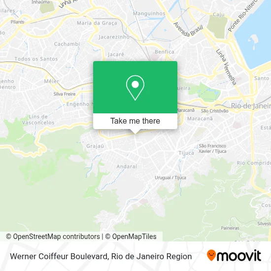Werner Coiffeur Boulevard map