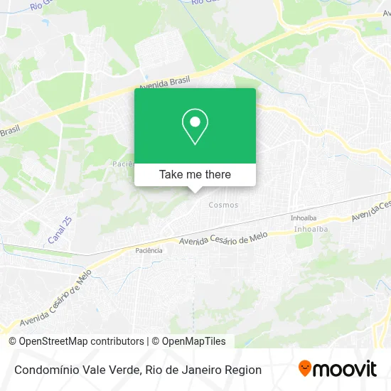 Condomínio Vale Verde map