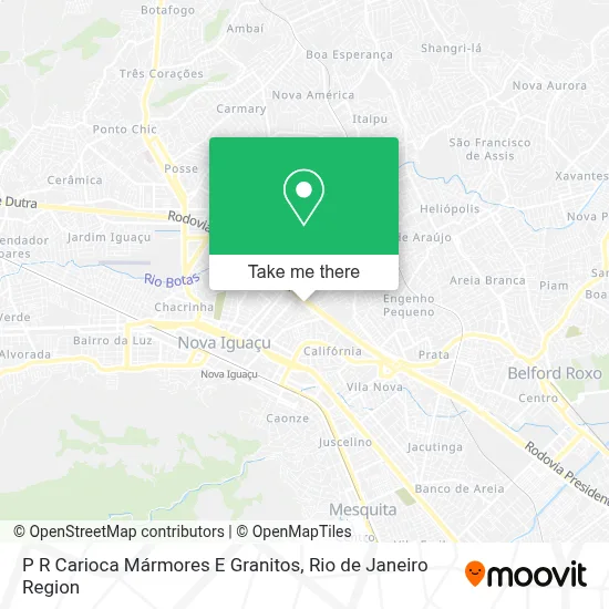 P R Carioca Mármores E Granitos map