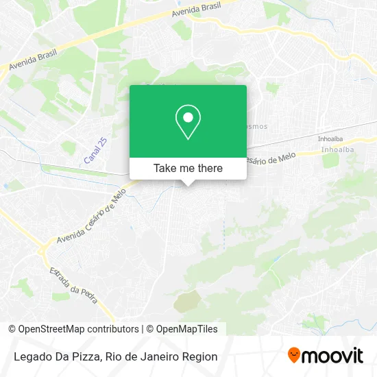 Legado Da Pizza map