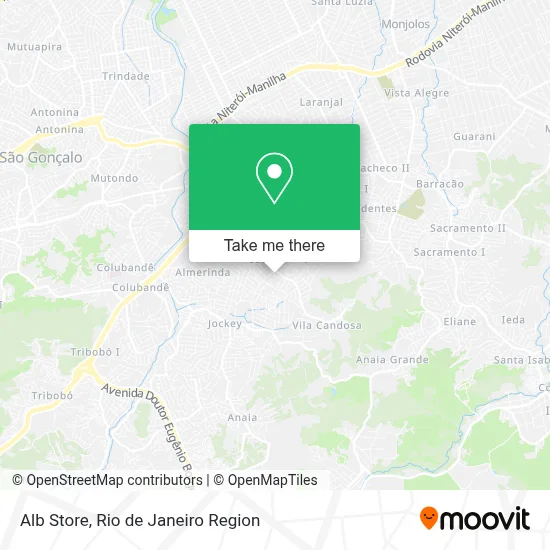 Alb Store map