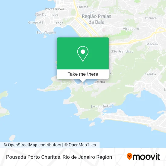 Pousada Porto Charitas map