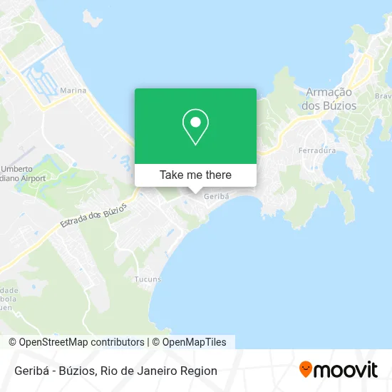 Geribá - Búzios map