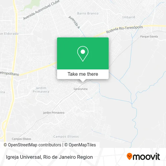 Igreja Universal map