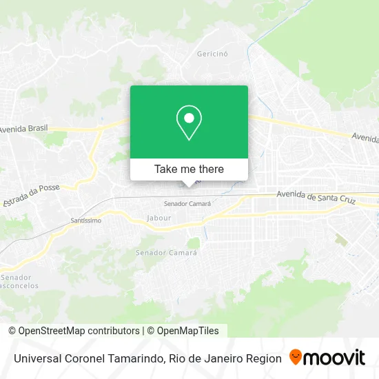 Universal Coronel Tamarindo map