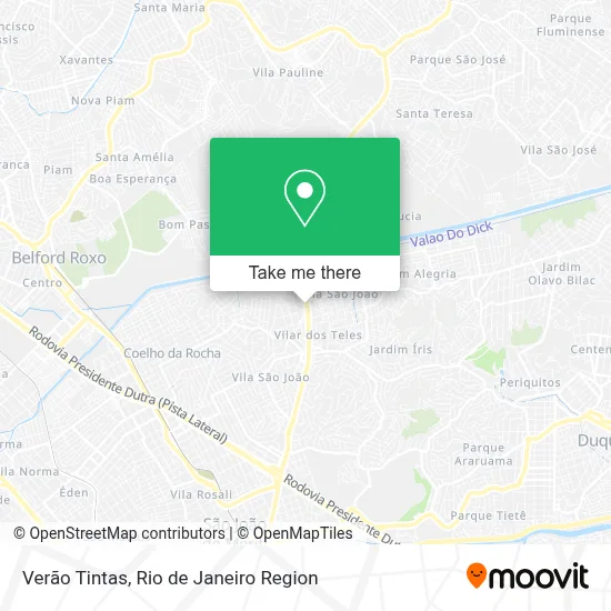 Verão Tintas map