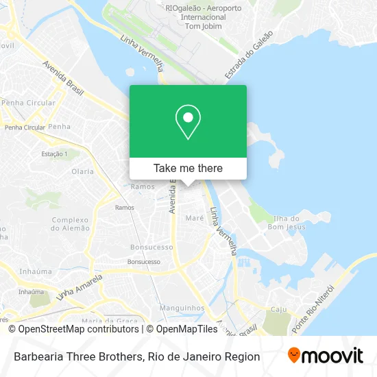 Barbearia Three Brothers map