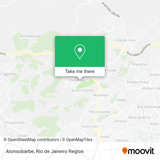 Alonsobarbe map