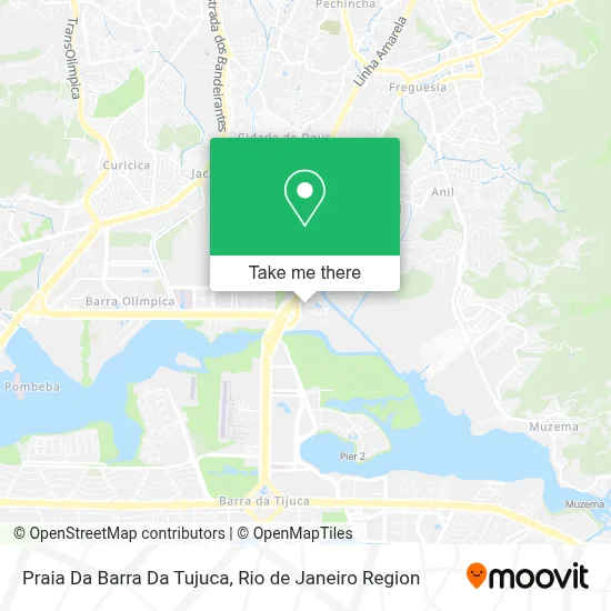 Praia Da Barra Da Tujuca map