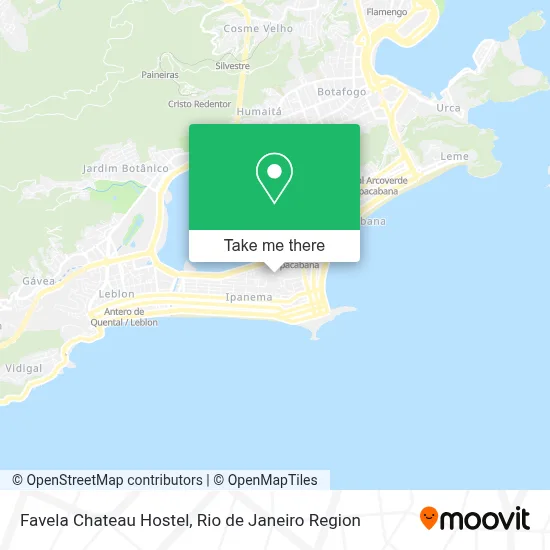 Favela Chateau Hostel map