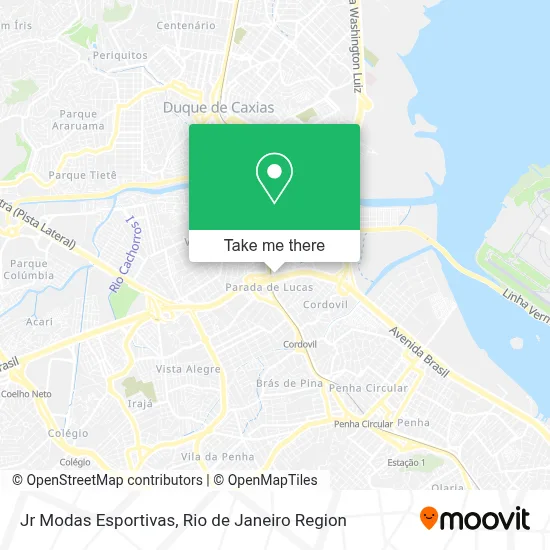 Jr Modas Esportivas map
