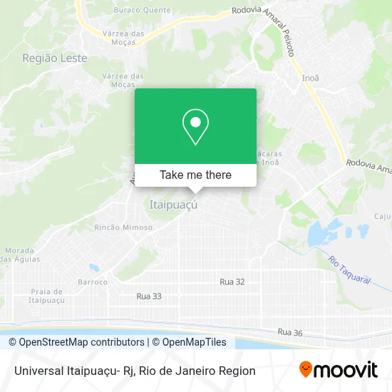 Universal Itaipuaçu- Rj map