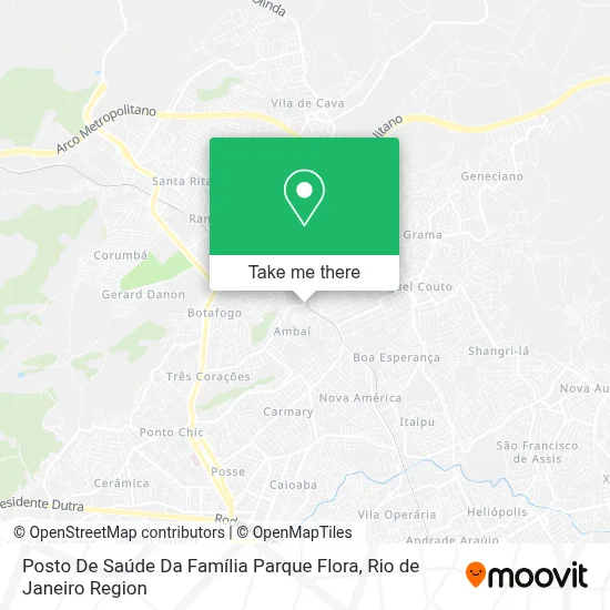 Posto De Saúde Da Família Parque Flora map