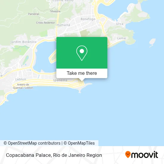 Copacabana Palace map