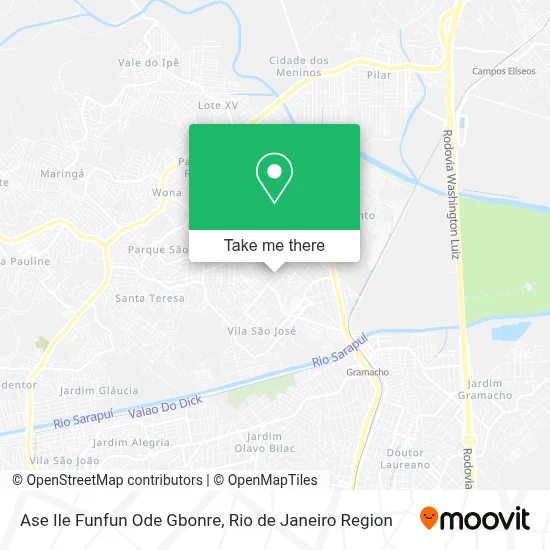 Ase Ile Funfun Ode Gbonre map