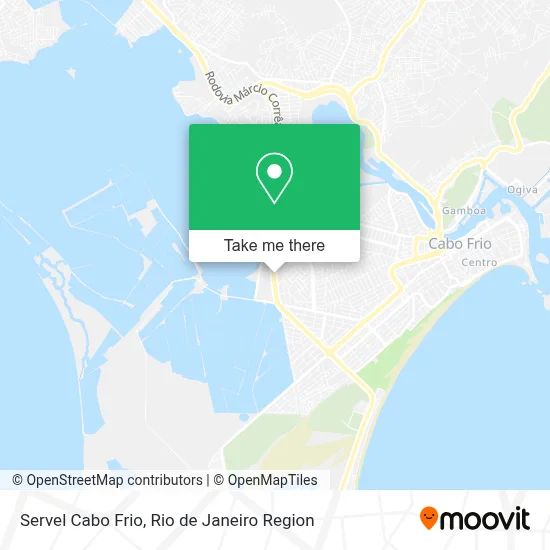 Servel Cabo Frio map