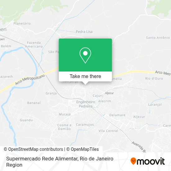 Supermercado Rede Alimentar map