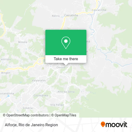 Alforje map