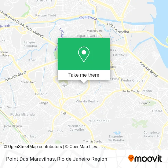 Point Das Maravilhas map