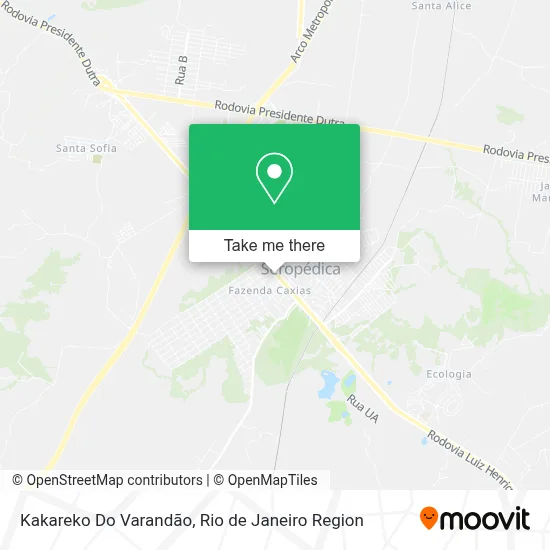 Kakareko Do Varandão map