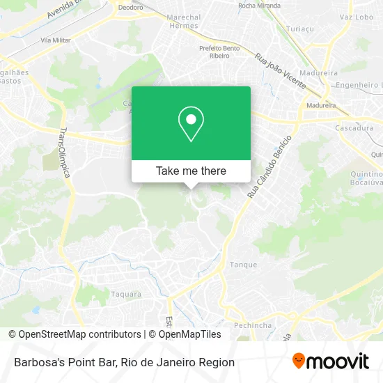Barbosa's Point Bar map