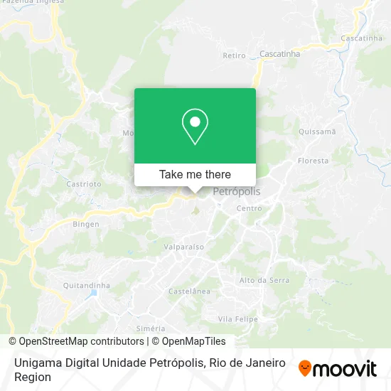 Unigama Digital Unidade Petrópolis map