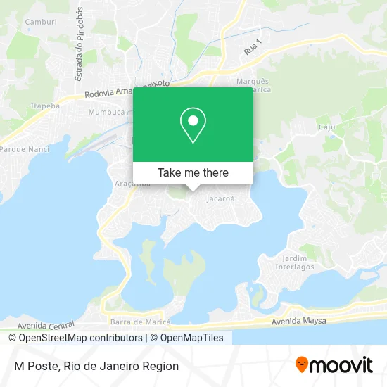 M Poste map