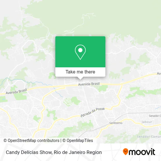 Candy Delícias Show map