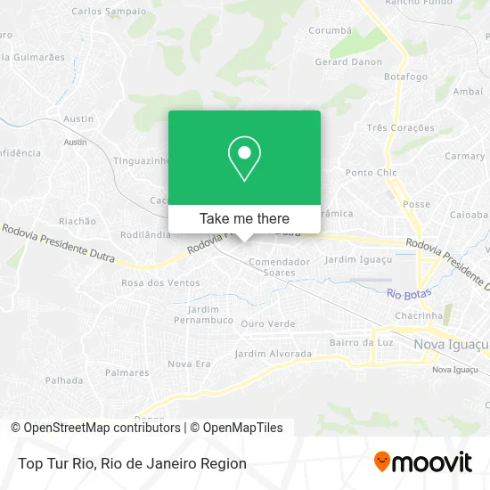 Top Tur Rio map