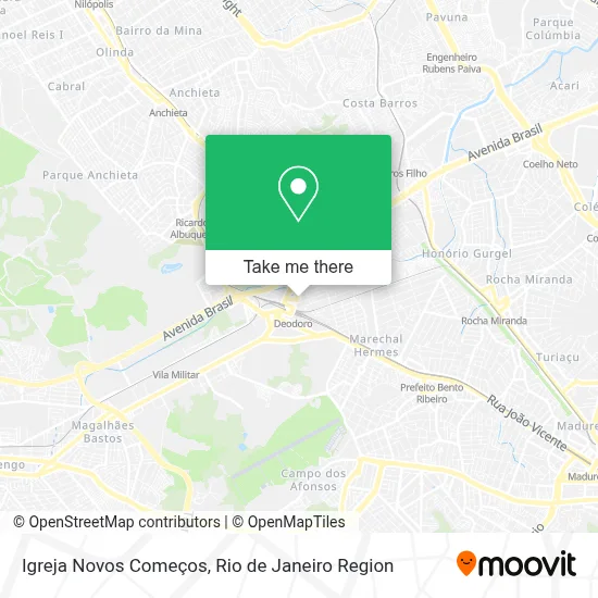 Igreja Novos Começos map