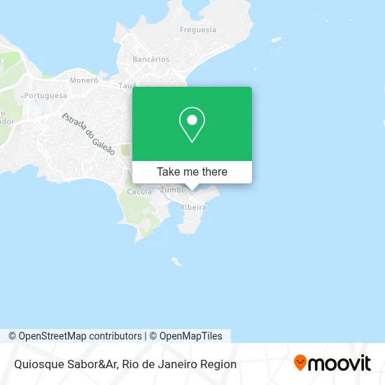 Quiosque Sabor&Ar map