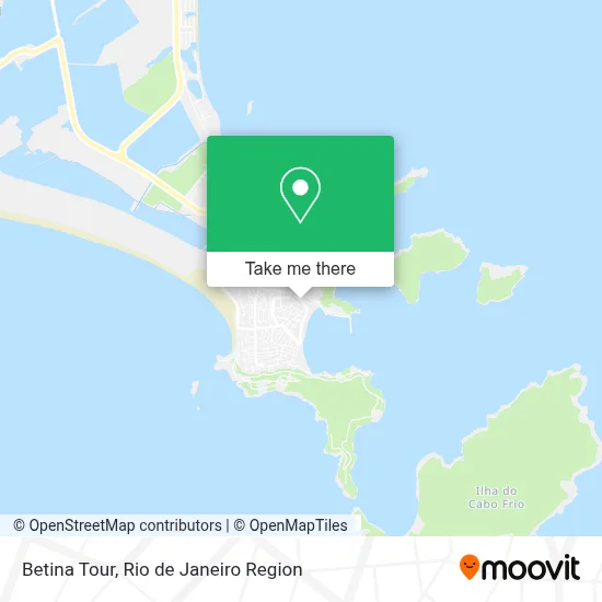 Betina Tour map