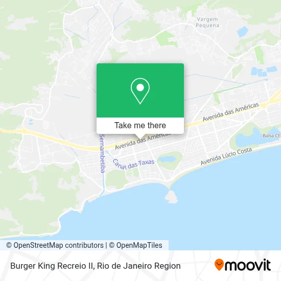Burger King Recreio II map