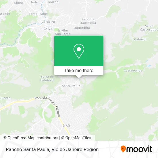 Rancho Santa Paula map