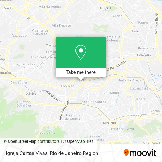 Igreja Cartas Vivas map