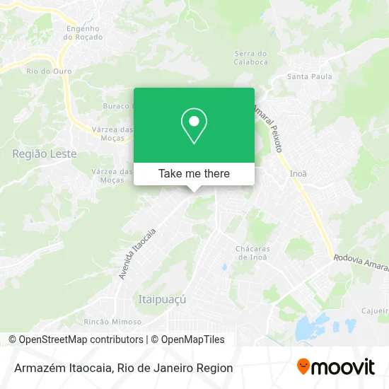 Armazém Itaocaia map