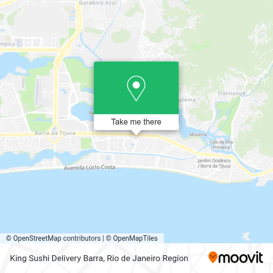King Sushi Delivery Barra map