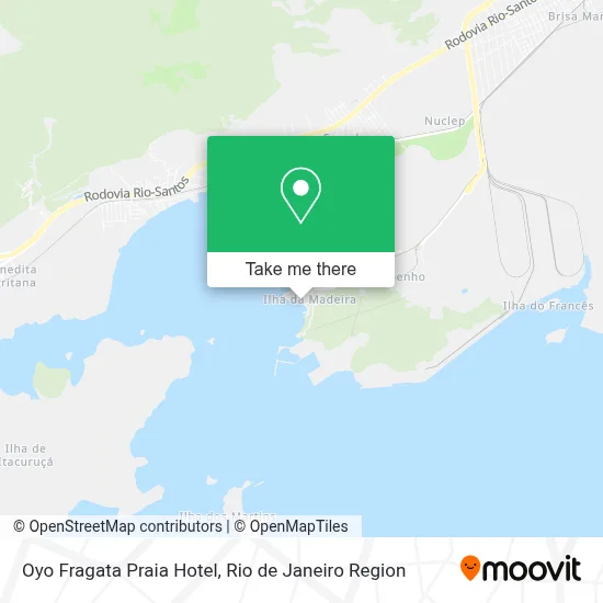 Oyo Fragata Praia Hotel map