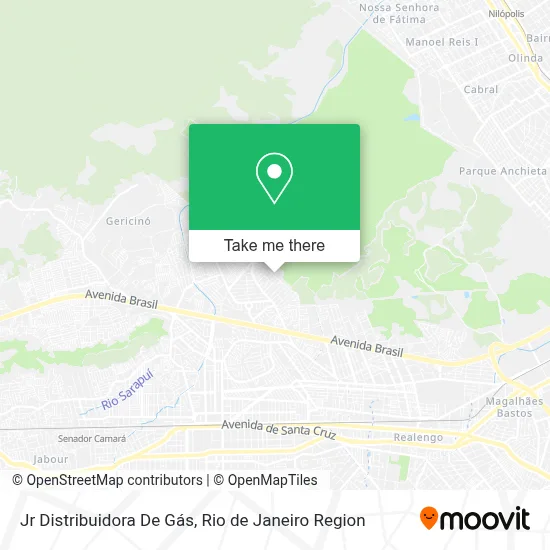 Jr Distribuidora De Gás map