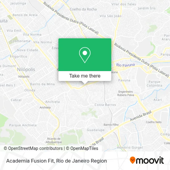 Academia Fusion Fit map