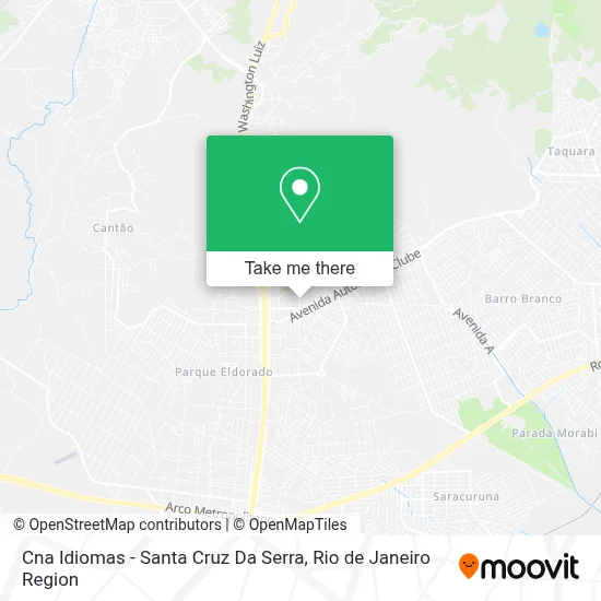 Cna Idiomas - Santa Cruz Da Serra map