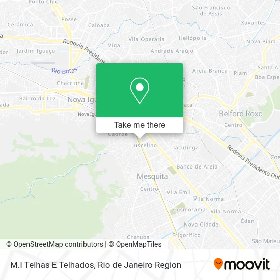 M.I Telhas E Telhados map