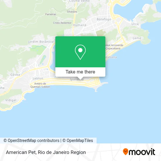 American Pet map