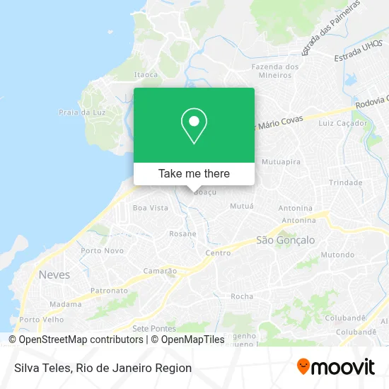 Silva Teles map