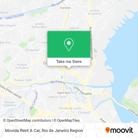 Movida Rent A Car map