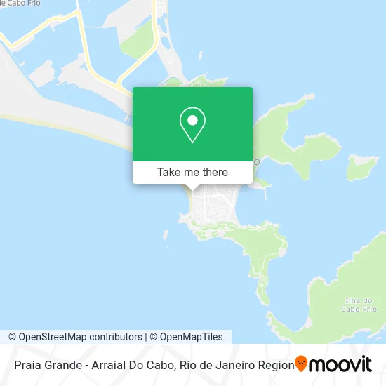 Praia Grande - Arraial Do Cabo map