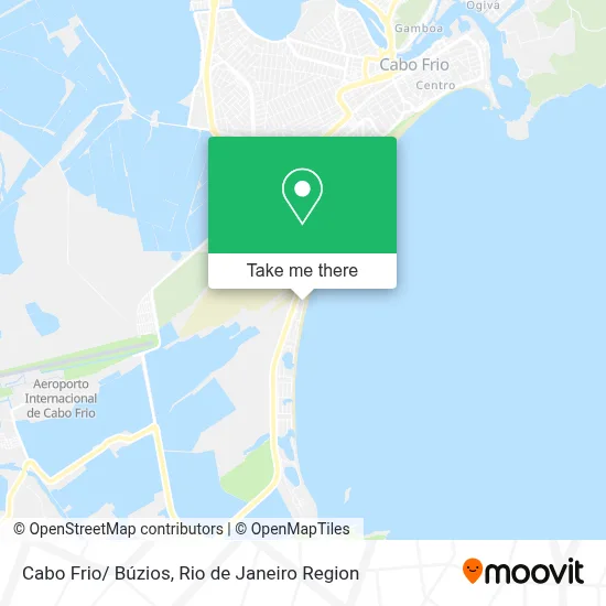 Cabo Frio/ Búzios map